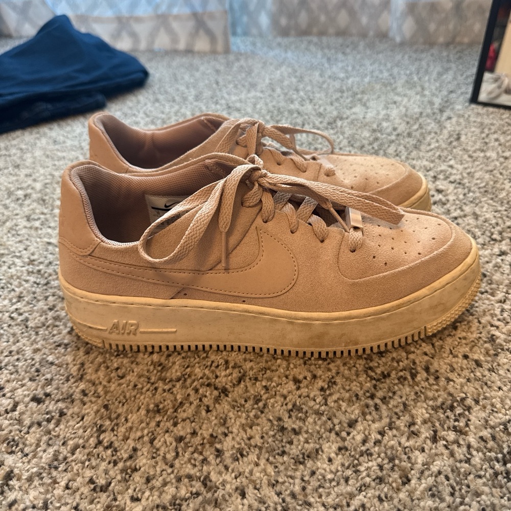 Blush pink Nike air forces